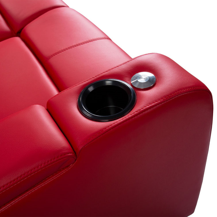 Valencia Theater Seating Leather Home Theater Seating with Cup Holder